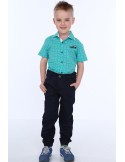 Boy\'s short-sleeved shirt, mint NDZ7462 - Online store - Boutique